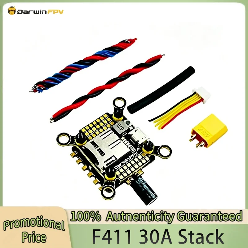 DarwinFPV F411 Stack 3-4S F411 FC MPU6500 4in1 30A ESC Bluejay Surports Dshot600.Oneshot125 Cineape 25 Quadcopter
DarwinFPV F411 Stack 3-4S F411 FC MPU6500 4in1 30A ESC Bluejay Surports Dshot600.Oneshot125 Cineape 25 Quadcopter