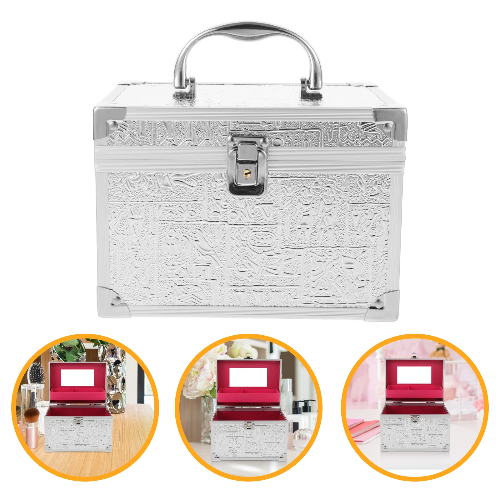 Toolbox Aluminum Case Tools Storage Container Boxes Tray with Handle Aluminium The Clock Alloy Metal
Toolbox Aluminum Case Tools Storage Container Boxes Tray with Handle Aluminium The Clock Alloy Metal