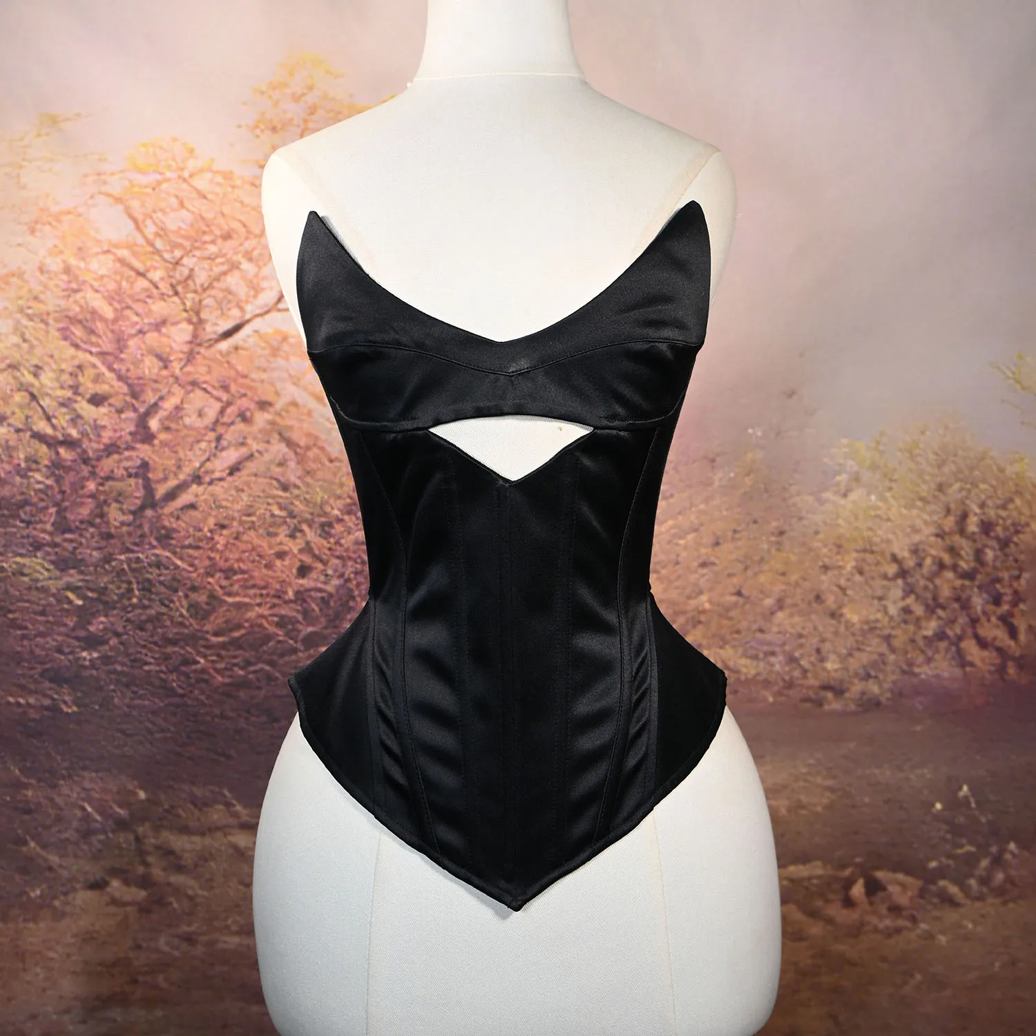 Black Sexy Gothic Corsets and Bustiers Top Strapless Tight-fitting Overbust Corset
Black Sexy Gothic Corsets and Bustiers Top Strapless Tight-fitting Overbust Corset