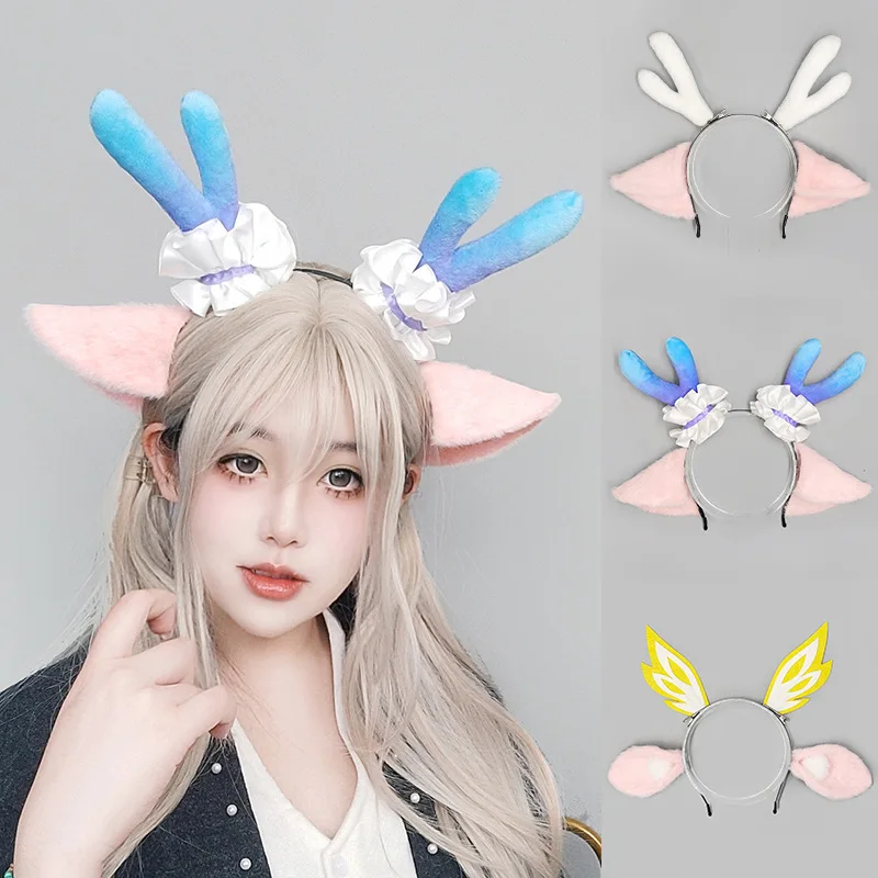 Plush Deer Antler Ear Headband Game Character Yao Princess Cos Hair Hoop Anime Cosplay Costume Hair Accessory for Comic Con
Plush Deer Antler Ear Headband Game Character Yao Princess Cos Hair Hoop Anime Cosplay Costume Hair Accessory for Comic Con