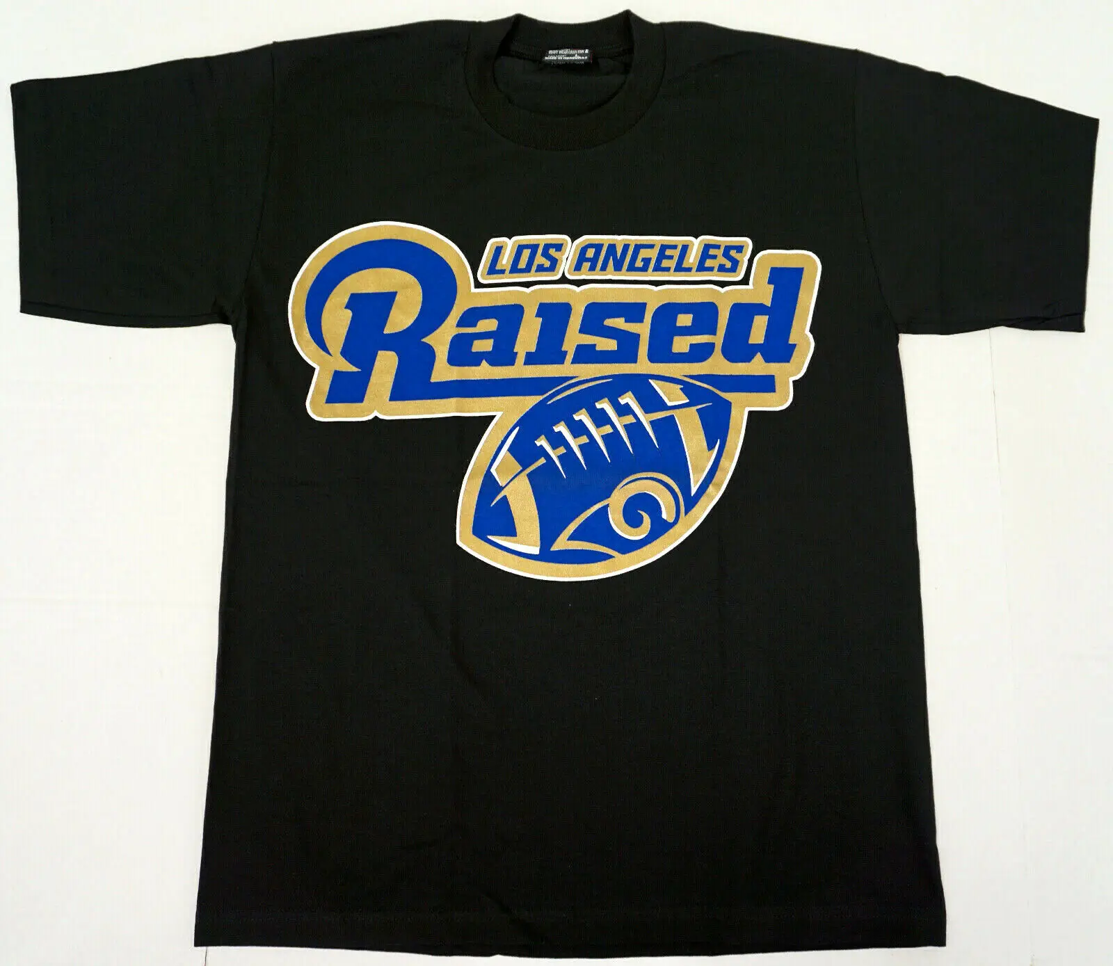 Футболка Los Angeles RAISED LA RAMS Футбольная футболка мужская XL черная Новая
Футболка Los Angeles RAISED LA RAMS Футбольная футболка мужская XL черная Новая