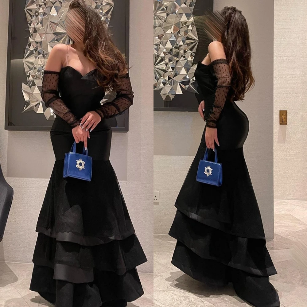 Customized Sexy Sweetheart Mermaid Evening Dress Graceful Detachable Sleeve Prom Dresses Luxury Lace Bespoke Occasion Gowns
Customized Sexy Sweetheart Mermaid Evening Dress Graceful Detachable Sleeve Prom Dresses Luxury Lace Bespoke Occasion Gowns