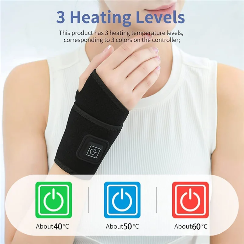 Wrist Heated Brace Wrist Warmer Electric Heated Wrap Wrist Heating Pads for Carpal Tunnel Syndrome Arthritis Tendonitis jasmine
Wrist Heated Brace Wrist Warmer Electric Heated Wrap Wrist Heating Pads for Carpal Tunnel Syndrome Arthritis Tendonitis jasmine