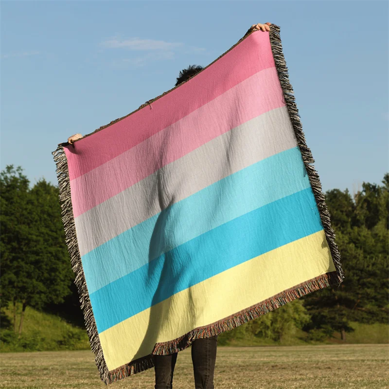 Gaslight Gatekeep Girlboss Genderflux Pride Flag Genderfluid Genderqueer ЛГБТ Радужное жаккардовое тканое одеяло с бахромой
Gaslight Gatekeep Girlboss Genderflux Pride Flag Genderfluid Genderqueer ЛГБТ Радужное жаккардовое тканое одеяло с бахромой
