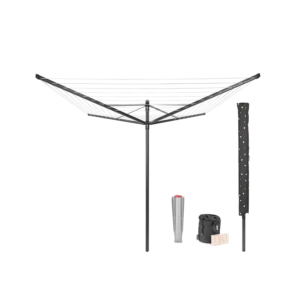 Free ShippingLift-O-Matic Outdoor 4 Arm Clothesline (164 ft/Ø 1.8\) Height Adjustable, Folding Clothes Drying Rack + Ground Spik
Free ShippingLift-O-Matic Outdoor 4 Arm Clothesline (164 ft/Ø 1.8\) Height Adjustable, Folding Clothes Drying Rack + Ground Spik