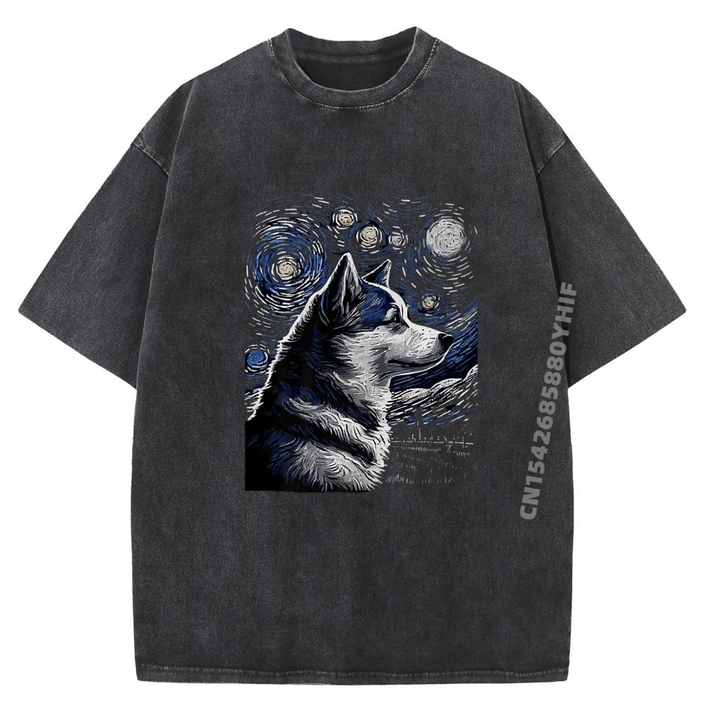 Printed On Husky Starry Night Mens T-shirt Classic Graphic Tees Mens Vintage Washed Tee-Shirt Gift Idea
Printed On Husky Starry Night Mens T-shirt Classic Graphic Tees Mens Vintage Washed Tee-Shirt Gift Idea