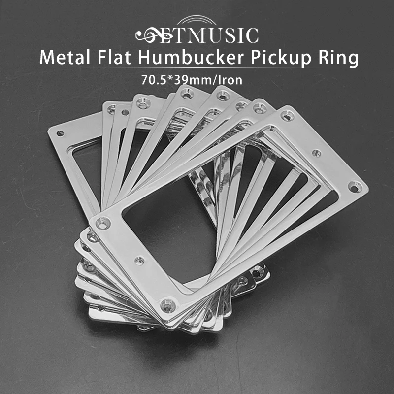 10Pcs 70.5*39mm Metal Iron Flat Humbucker Pickup Ring for Electric Guitar Replacement - Black-Golden-Chrome
10Pcs 70.5*39mm Metal Iron Flat Humbucker Pickup Ring for Electric Guitar Replacement - Black-Golden-Chrome