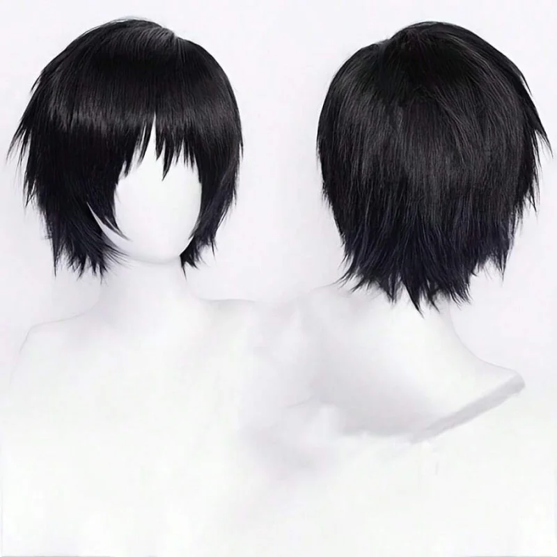 Black Anime Wig With Bangs, Heat Resistant Short Straight Synthetic Style For Cosplay & Daily Wear
Black Anime Wig With Bangs, Heat Resistant Short Straight Synthetic Style For Cosplay & Daily Wear