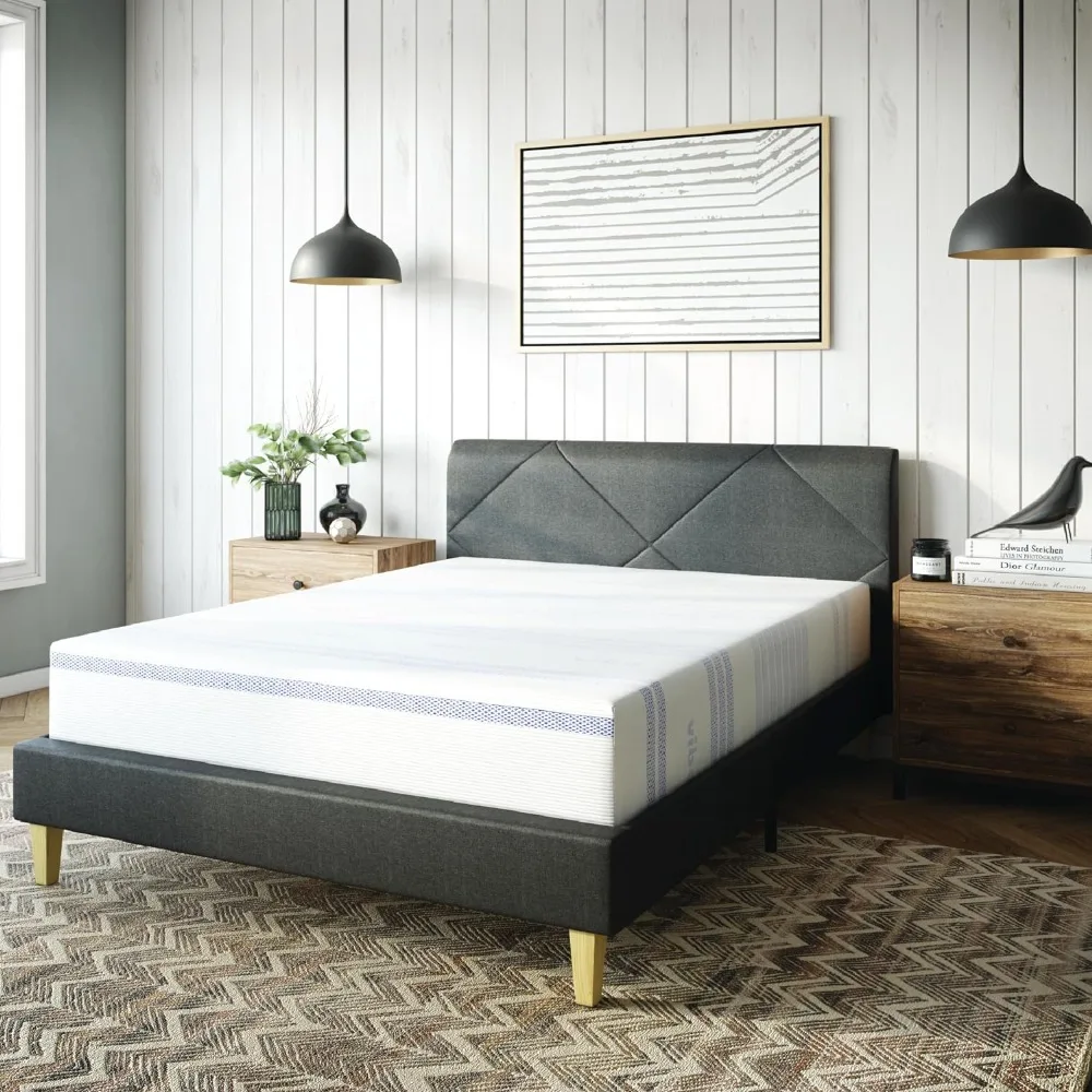 Gel Memory Foam Mattress, 12-Inch CertiPUR-US Certified Bed-in-a-Box, Queen, White
Gel Memory Foam Mattress, 12-Inch CertiPUR-US Certified Bed-in-a-Box, Queen, White