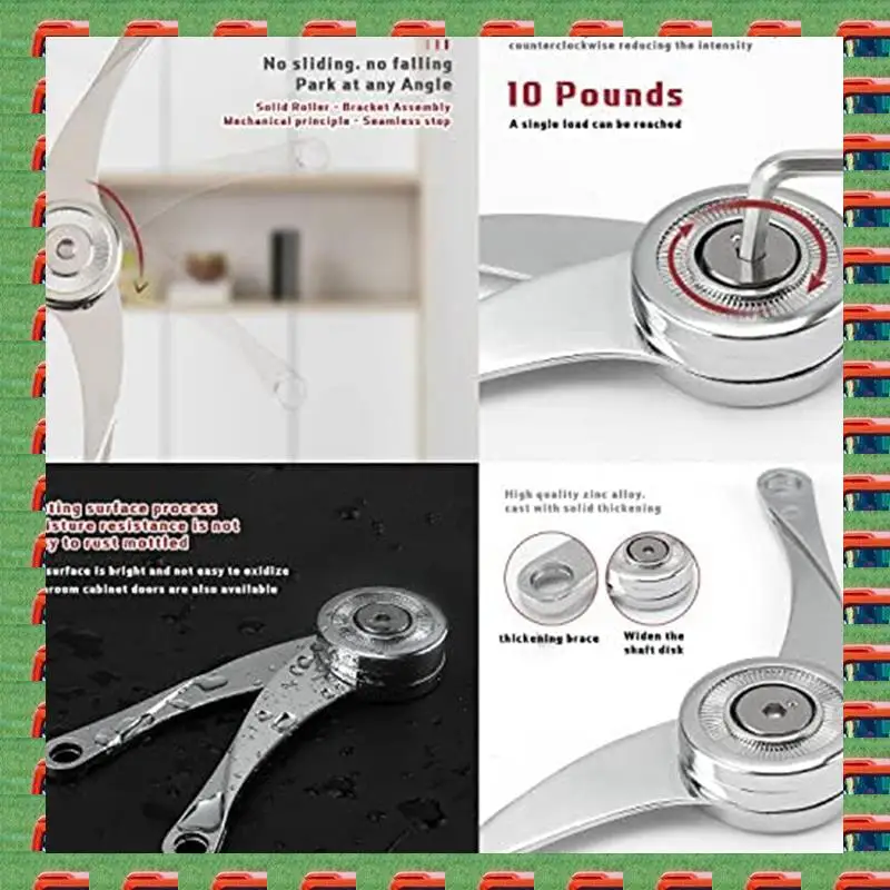 Hinge Soft Close - Lid Support Hinge Heavy Duty Adjustable Metal Lift And Up Hinge Cabinet Door Support Hinge, 4PCS Easy To Use
Hinge Soft Close - Lid Support Hinge Heavy Duty Adjustable Metal Lift And Up Hinge Cabinet Door Support Hinge, 4PCS Easy To Use