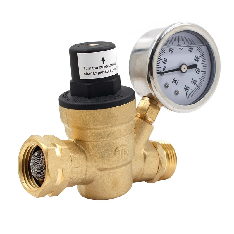 RV Water Pressure Regulator Valve Water Pressure Regulator With Filter Gasket For RV Campers Travel Trailer
RV Water Pressure Regulator Valve Water Pressure Regulator With Filter Gasket For RV Campers Travel Trailer