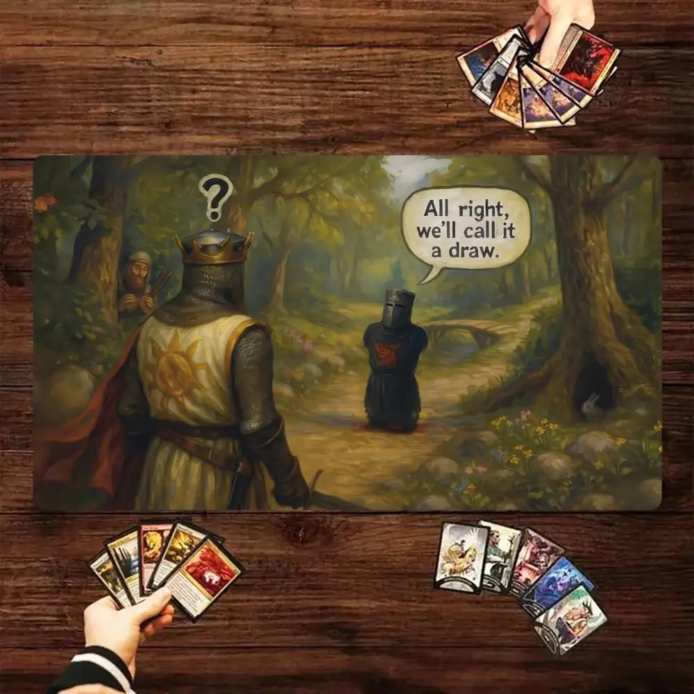 Black Knight Mouse Pad Card Game Mat Large Computer Offices Mousepad XXL Anti-slip for MTG DTCG CCG RPG Trading Cards Desk Mats
Black Knight Mouse Pad Card Game Mat Large Computer Offices Mousepad XXL Anti-slip for MTG DTCG CCG RPG Trading Cards Desk Mats