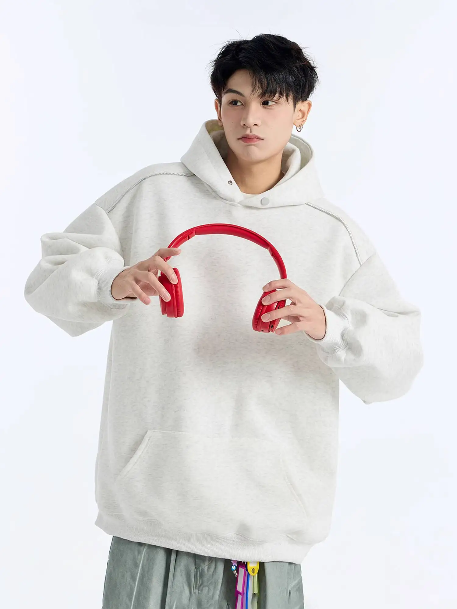 Man Hoodies 2025 New Heavyweight Fleece Hoodie Zip Up Design Oversized Unisex Casual Couples Hooded Jacket
Man Hoodies 2025 New Heavyweight Fleece Hoodie Zip Up Design Oversized Unisex Casual Couples Hooded Jacket