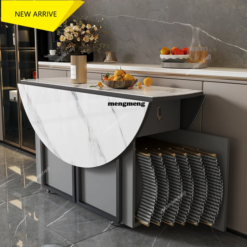 Salon Narrow Dining Tables Storage Functional Modern Foldable Dining Tables Small Round Nordic Mesa De Jantar Home Furniture
Salon Narrow Dining Tables Storage Functional Modern Foldable Dining Tables Small Round Nordic Mesa De Jantar Home Furniture