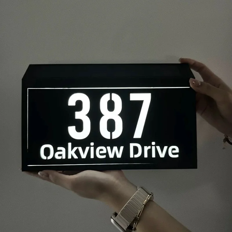 Modern Residential Sign Solar House Address Sign Changeable Light High brightness Outdoor House Number Street Name Door Plates
Modern Residential Sign Solar House Address Sign Changeable Light High brightness Outdoor House Number Street Name Door Plates