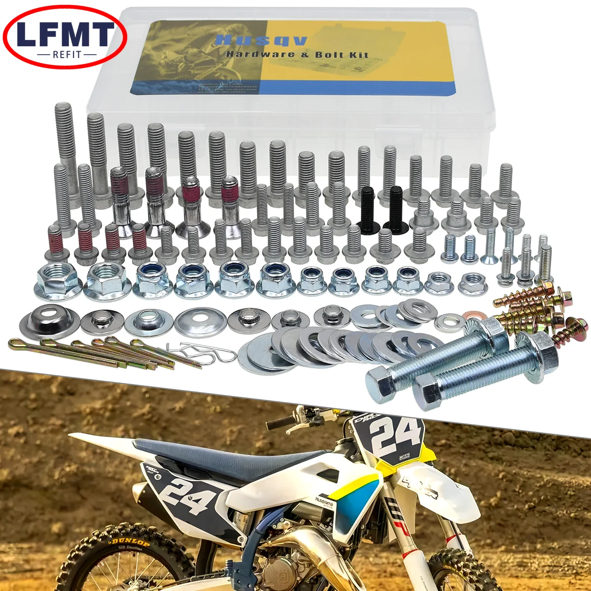Motorcycles Hardware screw Fairing Fender Screw Bolt Kit Set For Husqvarna 125-501 FC FE FX FS TC TE TX TEi TXi Universal Parts
Motorcycles Hardware screw Fairing Fender Screw Bolt Kit Set For Husqvarna 125-501 FC FE FX FS TC TE TX TEi TXi Universal Parts