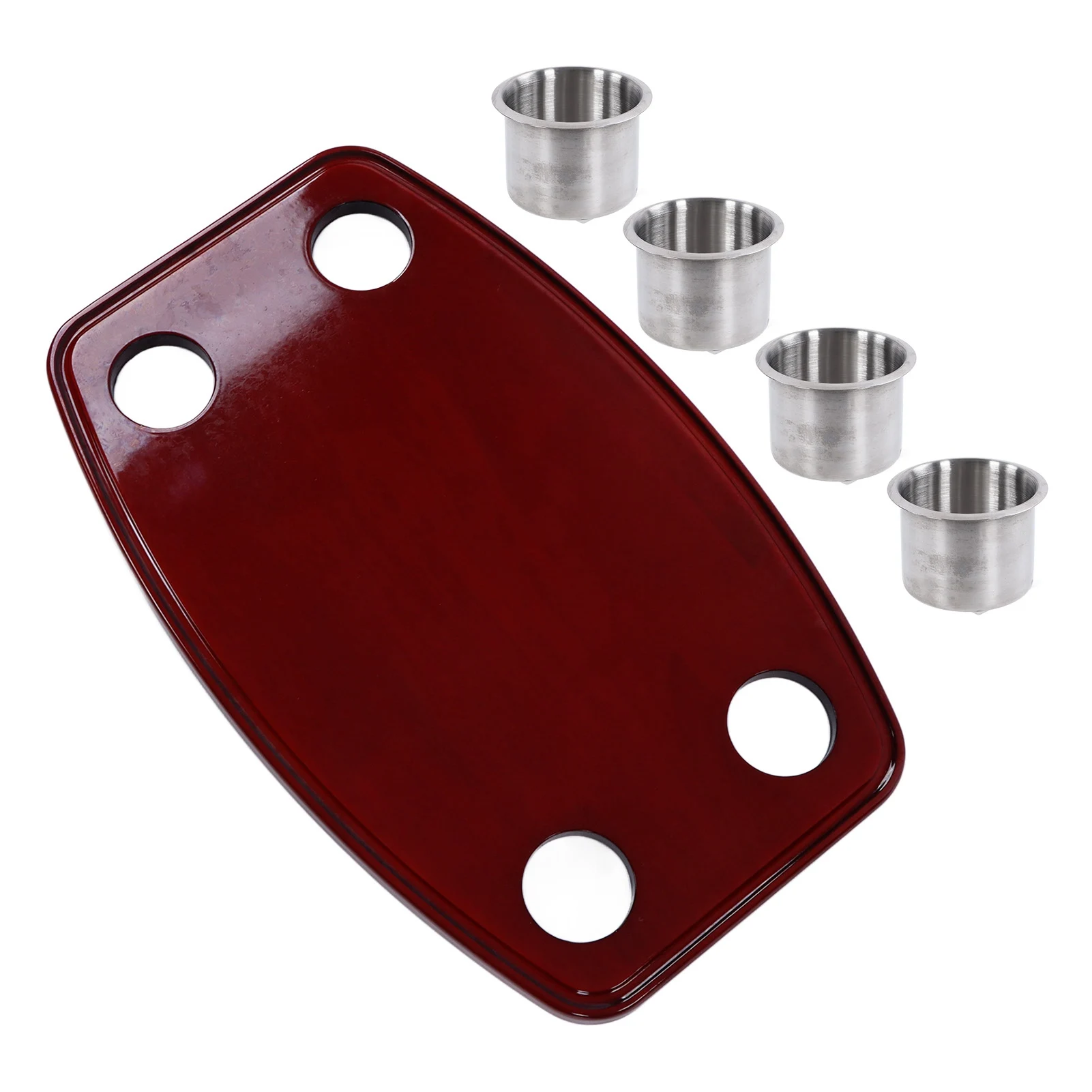 Piano Varnished Oak RV Table Top 600x380x30mm with 4 Cup Holders - Ideal for Yacht, Caravan, and Camper Interior Use
Piano Varnished Oak RV Table Top 600x380x30mm with 4 Cup Holders - Ideal for Yacht, Caravan, and Camper Interior Use