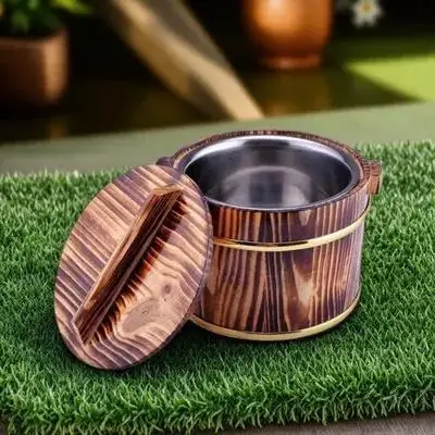 1 pc Wooden Rice Household Meat With Lid For Food Storage Creative Multipurpose Bucket Practical Tofu Bowl Soup Bowl
1 pc Wooden Rice Household Meat With Lid For Food Storage Creative Multipurpose Bucket Practical Tofu Bowl Soup Bowl
