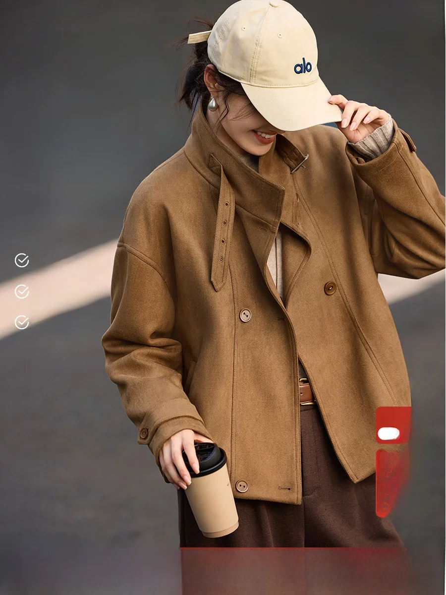 XWI замшевое текстурированное пальто, повседневное женское джинсовое пальто, осень-зима, утягивающая верхняя одежда, полиэстер, нейлоновая ткань
XWI замшевое текстурированное пальто, повседневное женское джинсовое пальто, осень-зима, утягивающая верхняя одежда, полиэстер, нейлоновая ткань