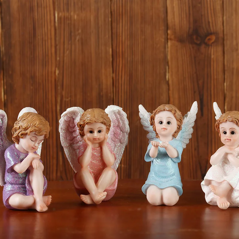 European Pink & Blue Angel Resin Statues - Modern Home Decor, Chic Bedside Table Ornaments, Gift Set
European Pink & Blue Angel Resin Statues - Modern Home Decor, Chic Bedside Table Ornaments, Gift Set
