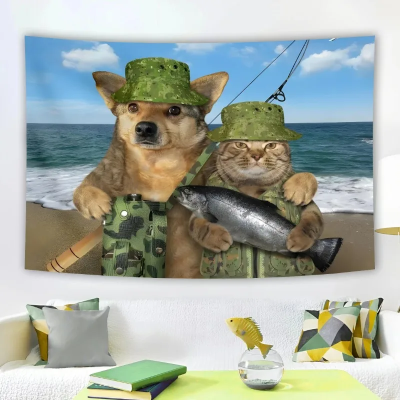 Animal Cat Meme Tapestrys Funny Cat And Background Decor Wall Hanging Aesthetic Bedroomhome Party Wall Tapestry 180X320CM
Animal Cat Meme Tapestrys Funny Cat And Background Decor Wall Hanging Aesthetic Bedroomhome Party Wall Tapestry 180X320CM