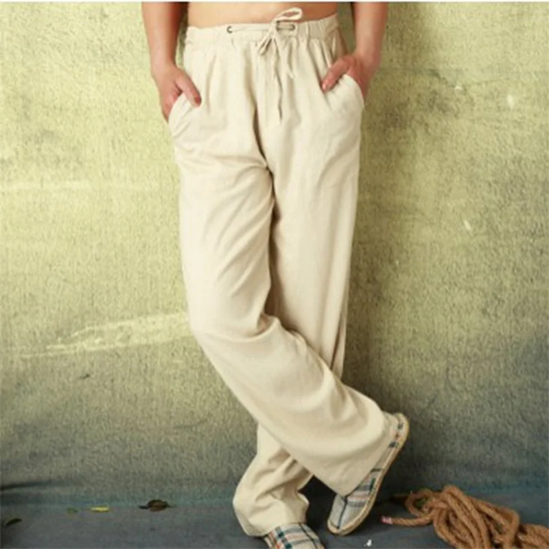 Pop Spring Linen Wide Men Pants Korean Trousers Oversize Cotton Streetwear Male New Yoga Pants Casual Men Clothing Sweatpants
Pop Spring Linen Wide Men Pants Korean Trousers Oversize Cotton Streetwear Male New Yoga Pants Casual Men Clothing Sweatpants