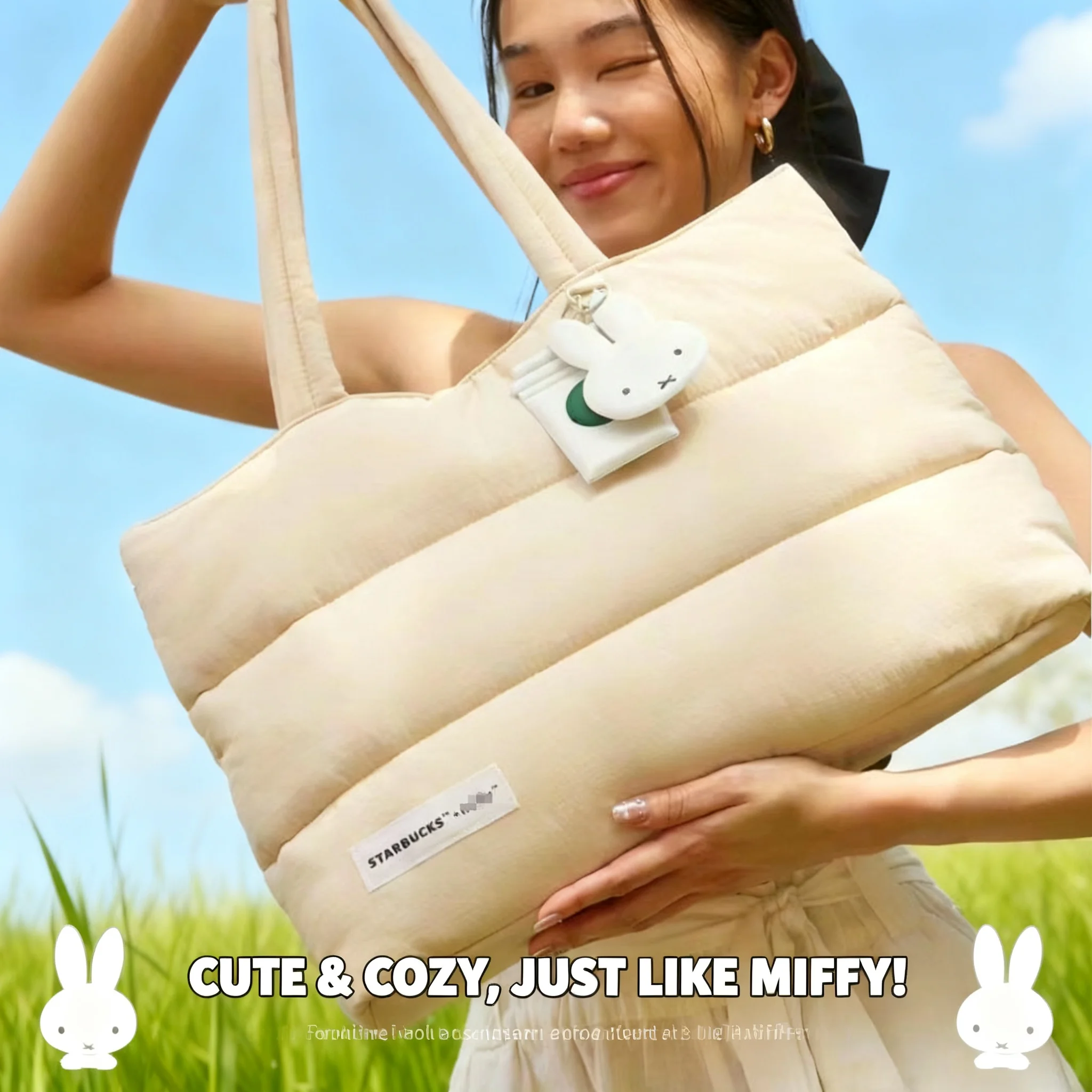 Miffy Starbucks Down Tote Bag College Style Large Capacity Shoulder Hand Computer School Bag
Miffy Starbucks Down Tote Bag College Style Large Capacity Shoulder Hand Computer School Bag