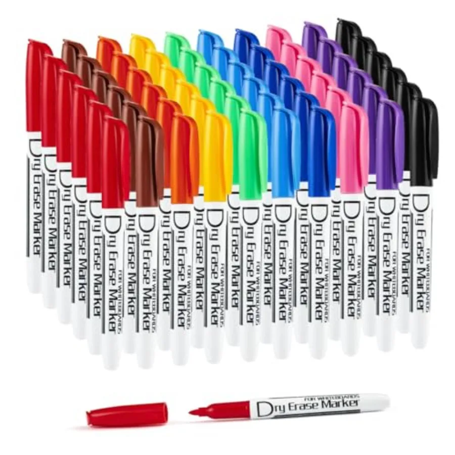 Dry Erase Markers Bulk Pack of Low Odor Fine Whiteboard Markers Pens, Assorted for Whiteboard Dry Erase Calendar
Dry Erase Markers Bulk Pack of Low Odor Fine Whiteboard Markers Pens, Assorted for Whiteboard Dry Erase Calendar