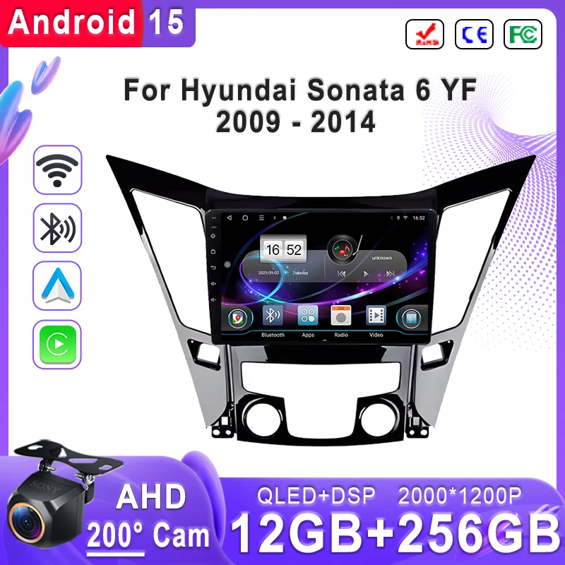 For Hyundai Sonata 6 YF 2009-2014 Plug & Play Android 15 Screen Stereo Head Unit with GPS Navigation High-Performance DVD
For Hyundai Sonata 6 YF 2009-2014 Plug & Play Android 15 Screen Stereo Head Unit with GPS Navigation High-Performance DVD