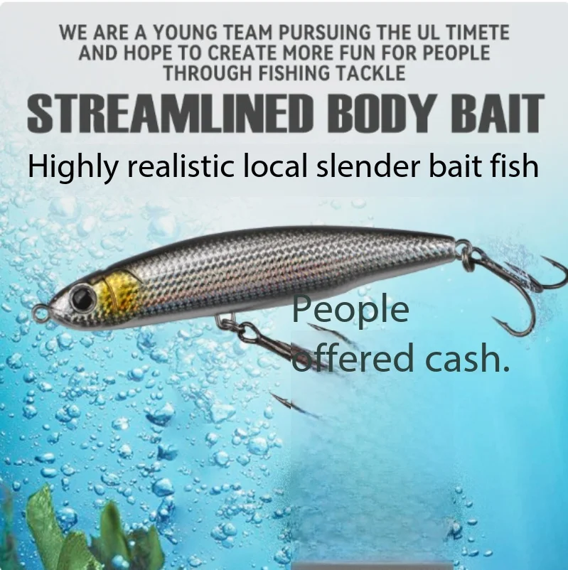 Fishing Lure Sinking Pencil Dead Fly Weight System Optimized Long Cast Sway Swimming Colorful Imitate Finish for Bass Perch
Fishing Lure Sinking Pencil Dead Fly Weight System Optimized Long Cast Sway Swimming Colorful Imitate Finish for Bass Perch