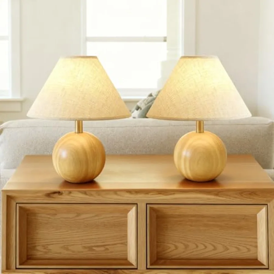 Table Lamp for Living RoomWood Base Flaxen Fabric Shade Desk Lamp for Bedroom Small Décor Ambient Bedside Lamps for Night Stand
Table Lamp for Living RoomWood Base Flaxen Fabric Shade Desk Lamp for Bedroom Small Décor Ambient Bedside Lamps for Night Stand
