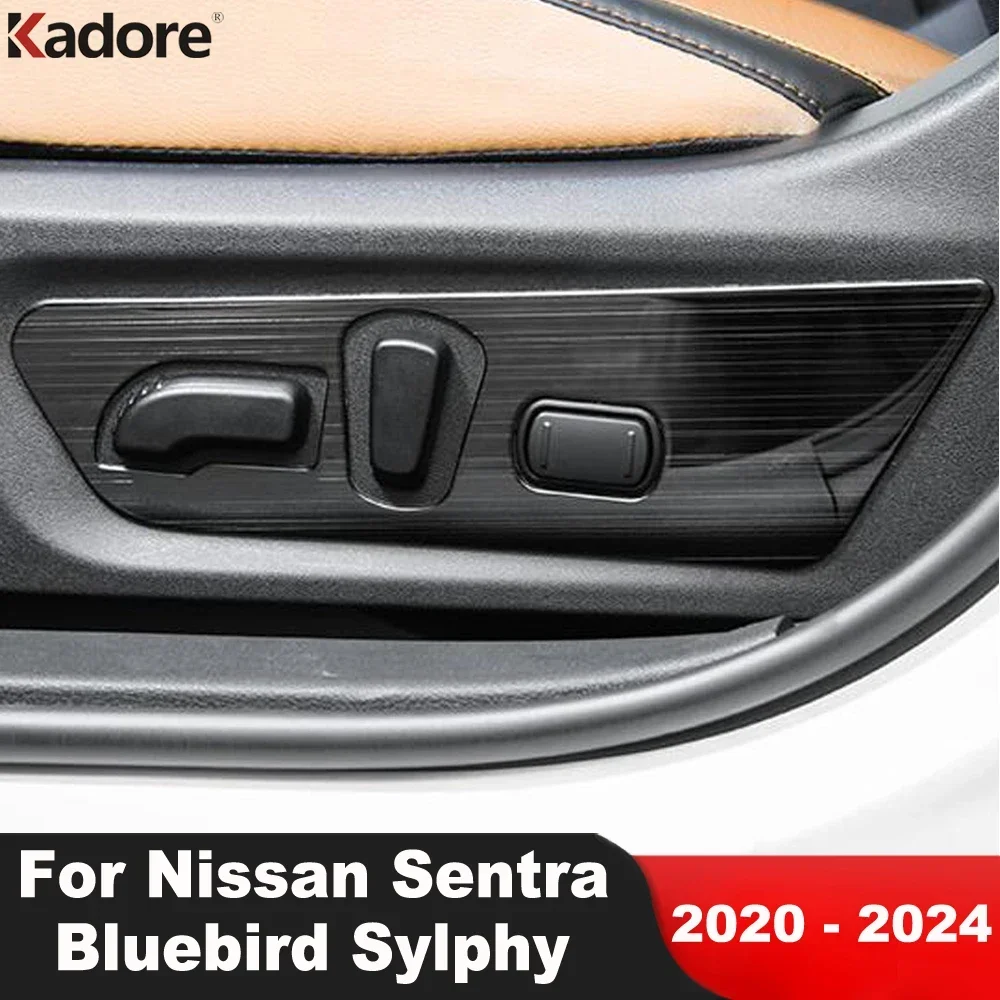 Кнопка регулировки автомобильного сиденья, накладка на панель для Nissan Sentra Bluebird Sylphy 2020-2023 2023, стальные аксессуары для интерьера
Кнопка регулировки автомобильного сиденья, накладка на панель для Nissan Sentra Bluebird Sylphy 2020-2023 2023, стальные аксессуары для интерьера