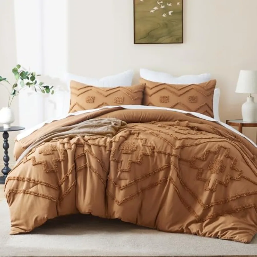 Boho Tufted Comforter Set Size, 3 Pcs Soft Jacquard Bedding Set for All Seasons, Shabby Chic Farmhouse Bedding Set with Comfort
Boho Tufted Comforter Set Size, 3 Pcs Soft Jacquard Bedding Set for All Seasons, Shabby Chic Farmhouse Bedding Set with Comfort