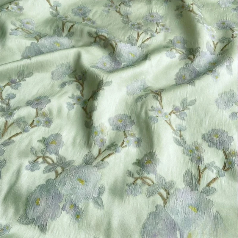 Wide-width jacquard brocade silk fabric Chinese-style cheongsam dress made of
Wide-width jacquard brocade silk fabric Chinese-style cheongsam dress made of