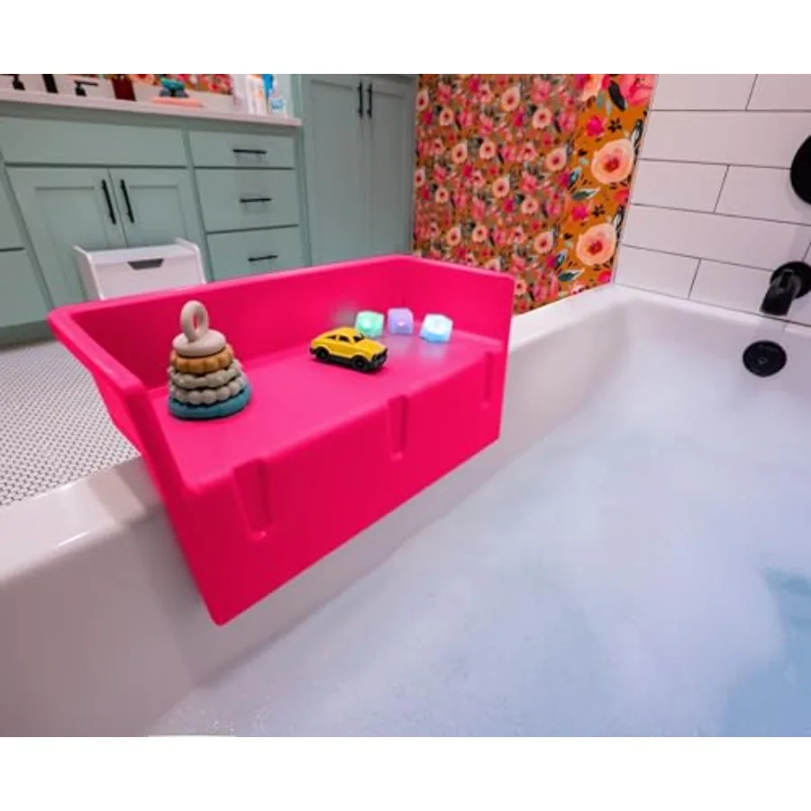 Tub Topper® Bathtub Splash Guard for - Compact Bath Splash Guard and Tub Play Shelf - Easy to Remove, Store and Clean - Patente
Tub Topper® Bathtub Splash Guard for - Compact Bath Splash Guard and Tub Play Shelf - Easy to Remove, Store and Clean - Patente