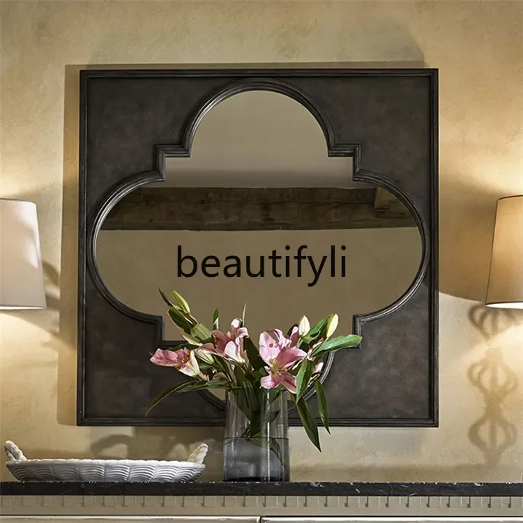 Square combination mirror living room background wall hanging mirror entrance restaurant retro decorative mirror wall ha
Square combination mirror living room background wall hanging mirror entrance restaurant retro decorative mirror wall ha