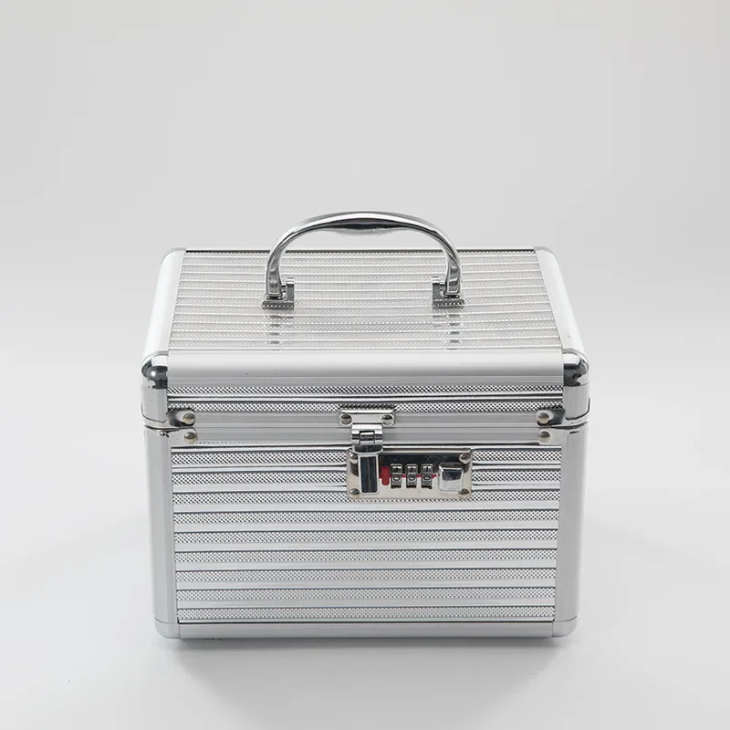 Large Capacity Waterproof Case Aluminum Alloy with Password Lock Mirror Bag Makeup Storage Tin Box Organizer
Large Capacity Waterproof Case Aluminum Alloy with Password Lock Mirror Bag Makeup Storage Tin Box Organizer