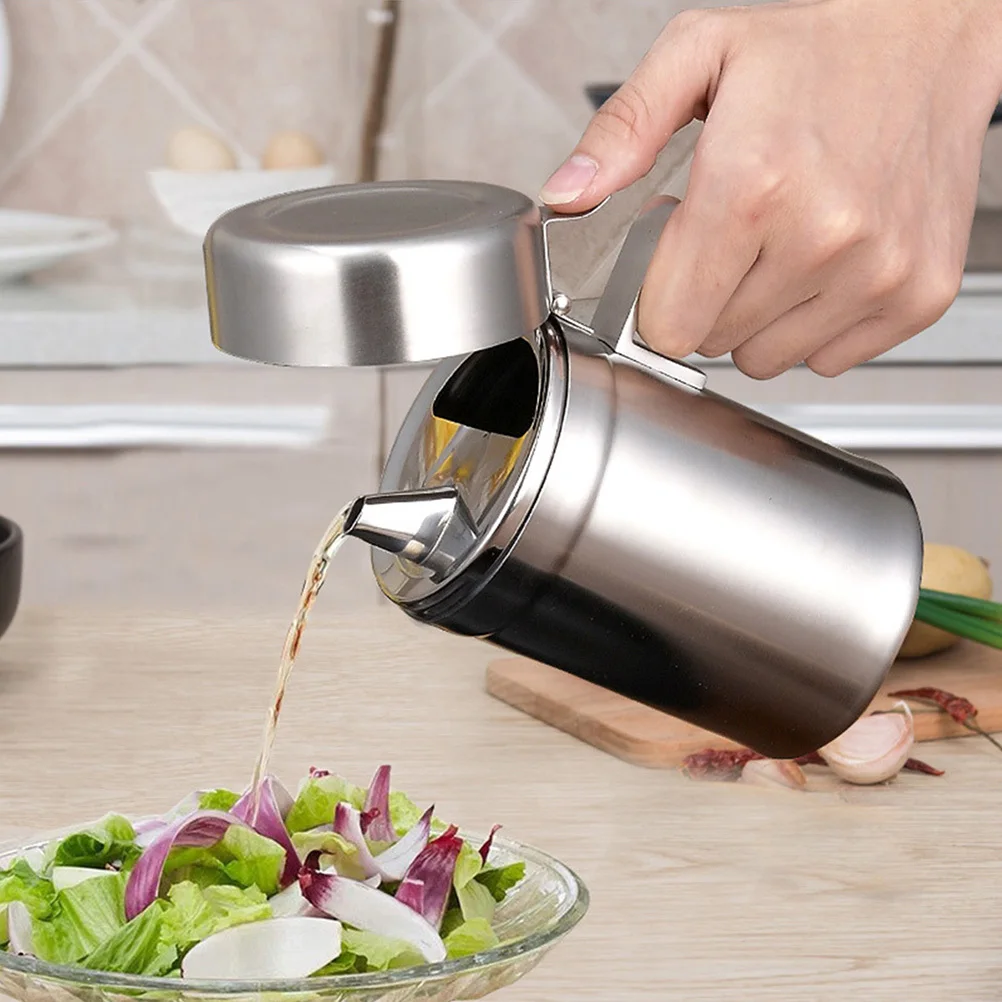550ml Stainless Steel Oil Bottle Anti- Kitchen Supplies Vinegar Bottle Condiment Container Safe and Stylish
550ml Stainless Steel Oil Bottle Anti- Kitchen Supplies Vinegar Bottle Condiment Container Safe and Stylish