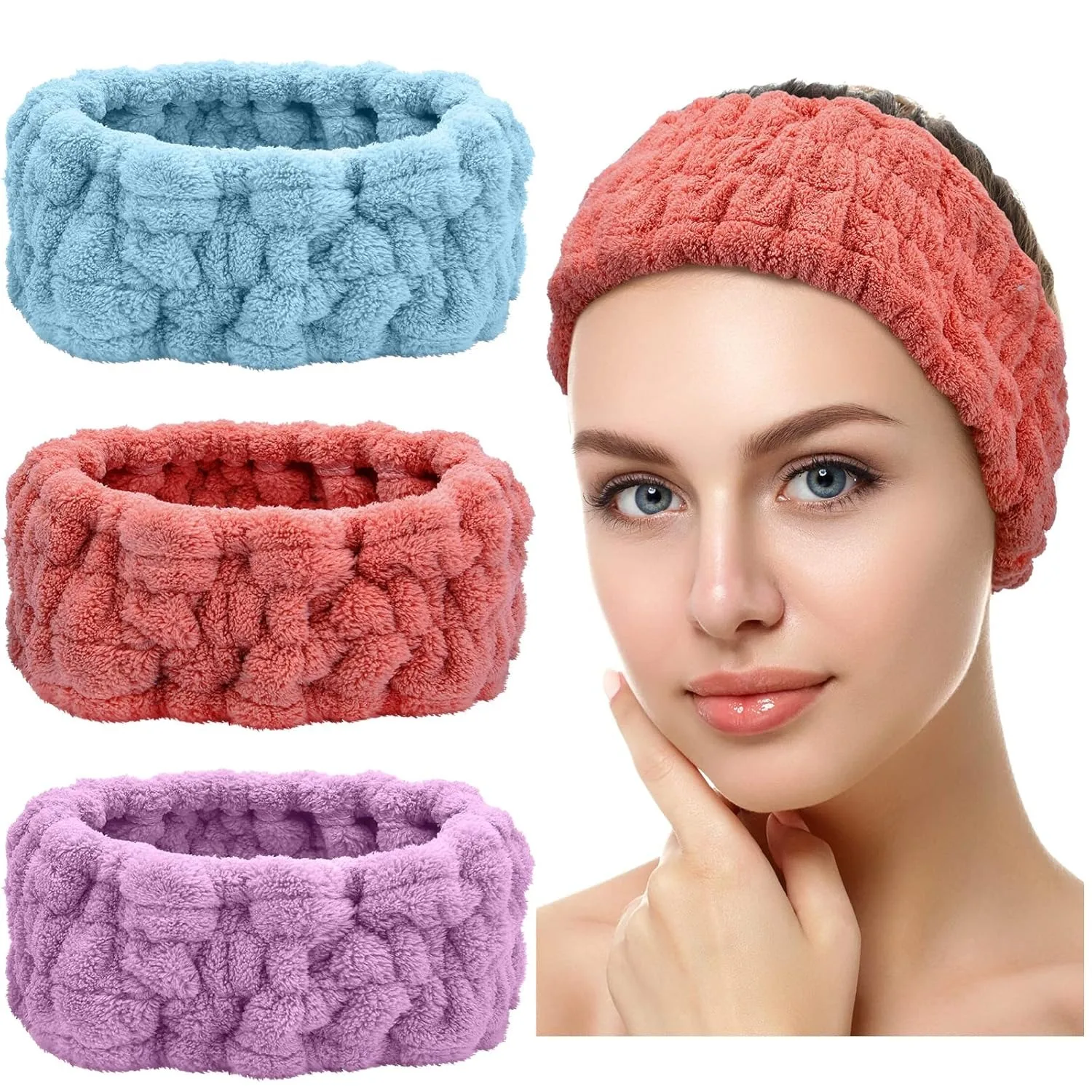 Spa Headbands for Washing Face or Facial, Set of 2 Skincare Headbands, Terry Cloth Headband Wash Combo ,Hairband
Spa Headbands for Washing Face or Facial, Set of 2 Skincare Headbands, Terry Cloth Headband Wash Combo ,Hairband