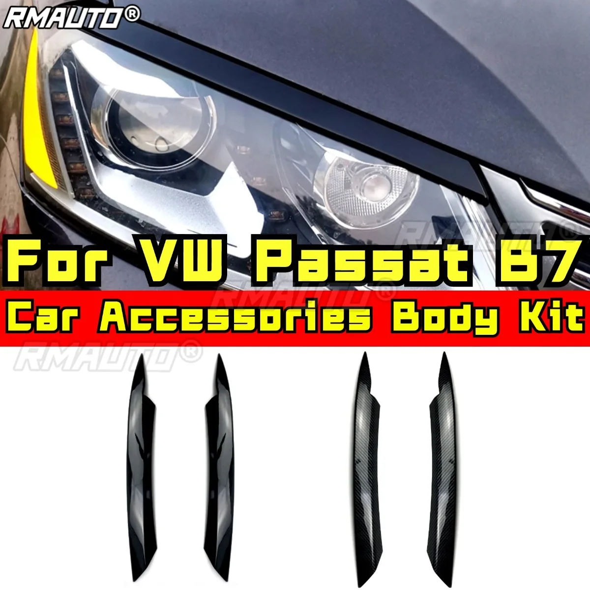 For VW Passat B7 Body Kit Auto Head Light Lamp Eyelids Eyebrow Headlight Decoration Car Styling Trim Car Accessories
For VW Passat B7 Body Kit Auto Head Light Lamp Eyelids Eyebrow Headlight Decoration Car Styling Trim Car Accessories