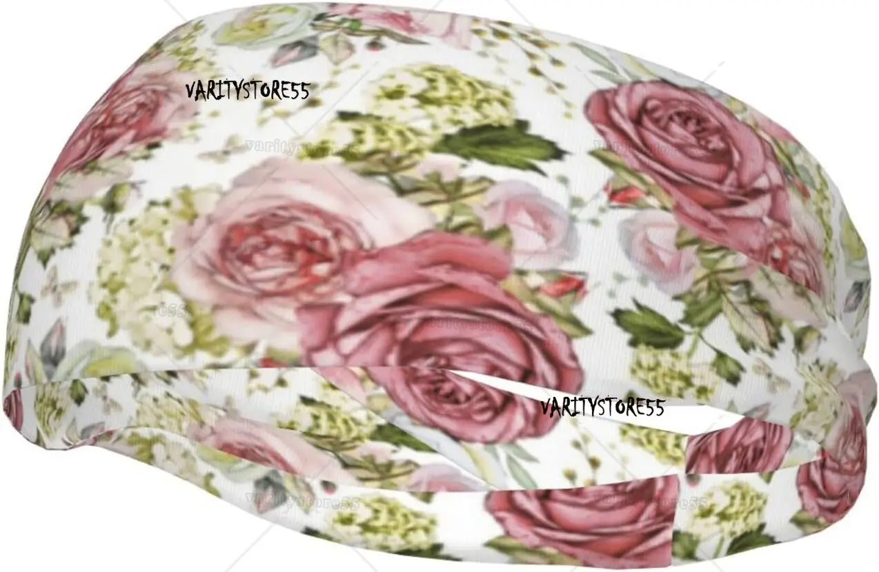 Headband for Women Mens Pink Flowers and Leaves Tennis Sweatband Fashion Wide Hairband for Volleyball
Headband for Women Mens Pink Flowers and Leaves Tennis Sweatband Fashion Wide Hairband for Volleyball