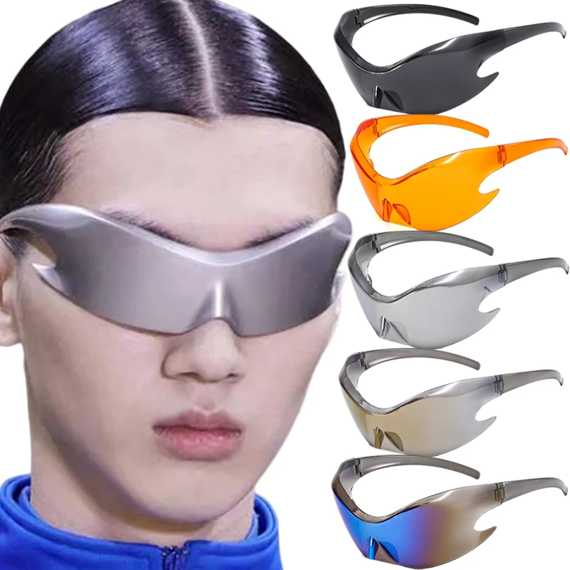 Y2K Sunglasses Vintage Irregular Trendy Punk Sun Glasses Women Retro 2000's Luxury Brand One Piece Special-shaped Eyewear Shades
Y2K Sunglasses Vintage Irregular Trendy Punk Sun Glasses Women Retro 2000's Luxury Brand One Piece Special-shaped Eyewear Shades