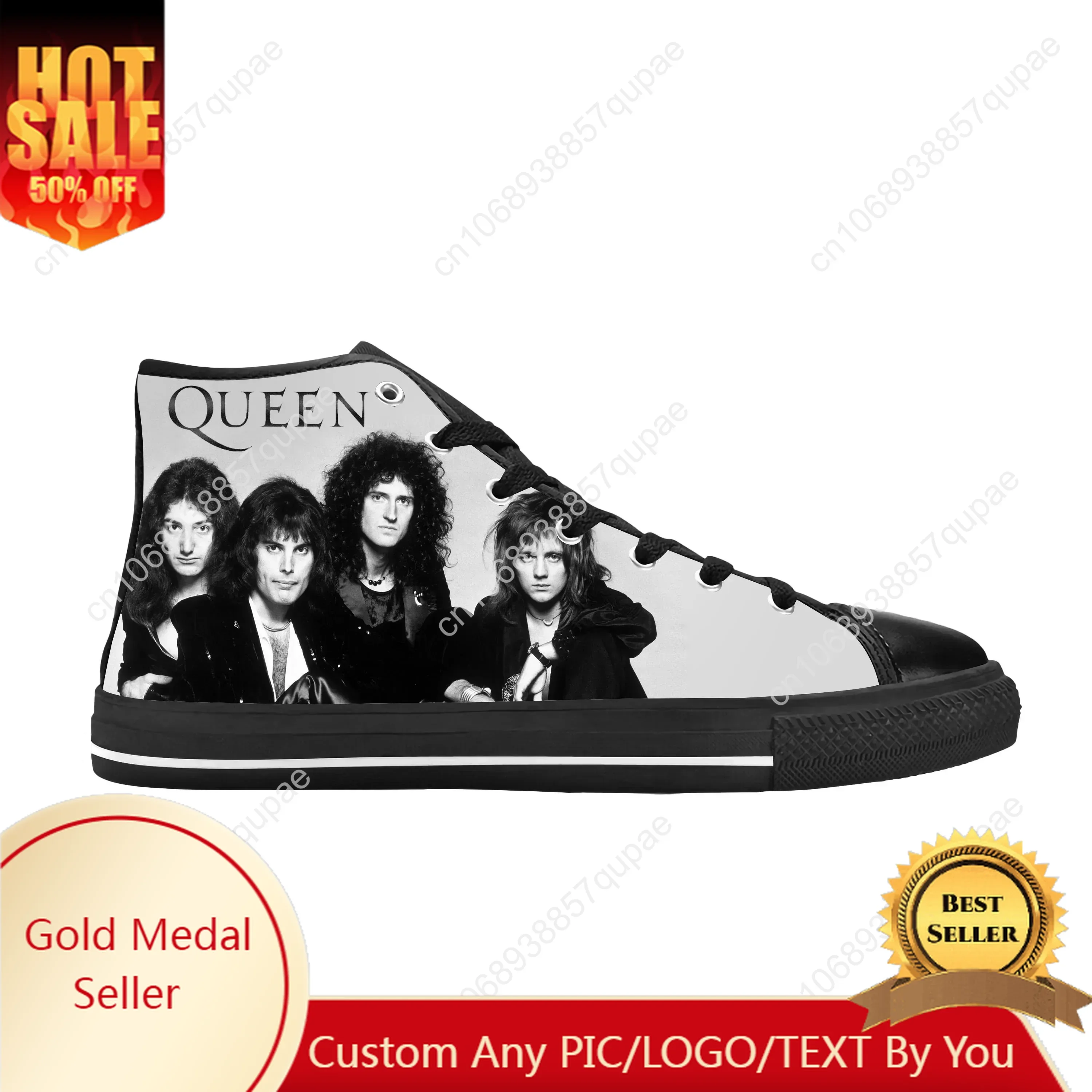 Freddie Mercury Rock Band Music Singer Queen Cool Casual Cloth Shoes High Top Comfortable Breathable 3D Print Men Women Sneakers
Freddie Mercury Rock Band Music Singer Queen Cool Casual Cloth Shoes High Top Comfortable Breathable 3D Print Men Women Sneakers