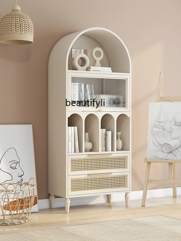 American-Style Solid Wood Bookcase French Retro Arch Decorative Wine Cabinet Bookshelf Nordic Sideboard Cabinet
American-Style Solid Wood Bookcase French Retro Arch Decorative Wine Cabinet Bookshelf Nordic Sideboard Cabinet