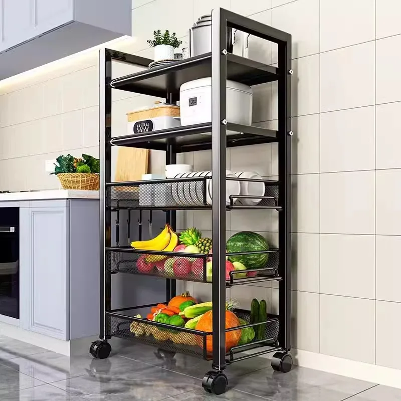 Mobile Kitchen Vegetable Basket Multi-Functional Stand Multi-Layer Storage Ra Easy-To-Use Floor-Mounted Home Organization
Mobile Kitchen Vegetable Basket Multi-Functional Stand Multi-Layer Storage Ra Easy-To-Use Floor-Mounted Home Organization