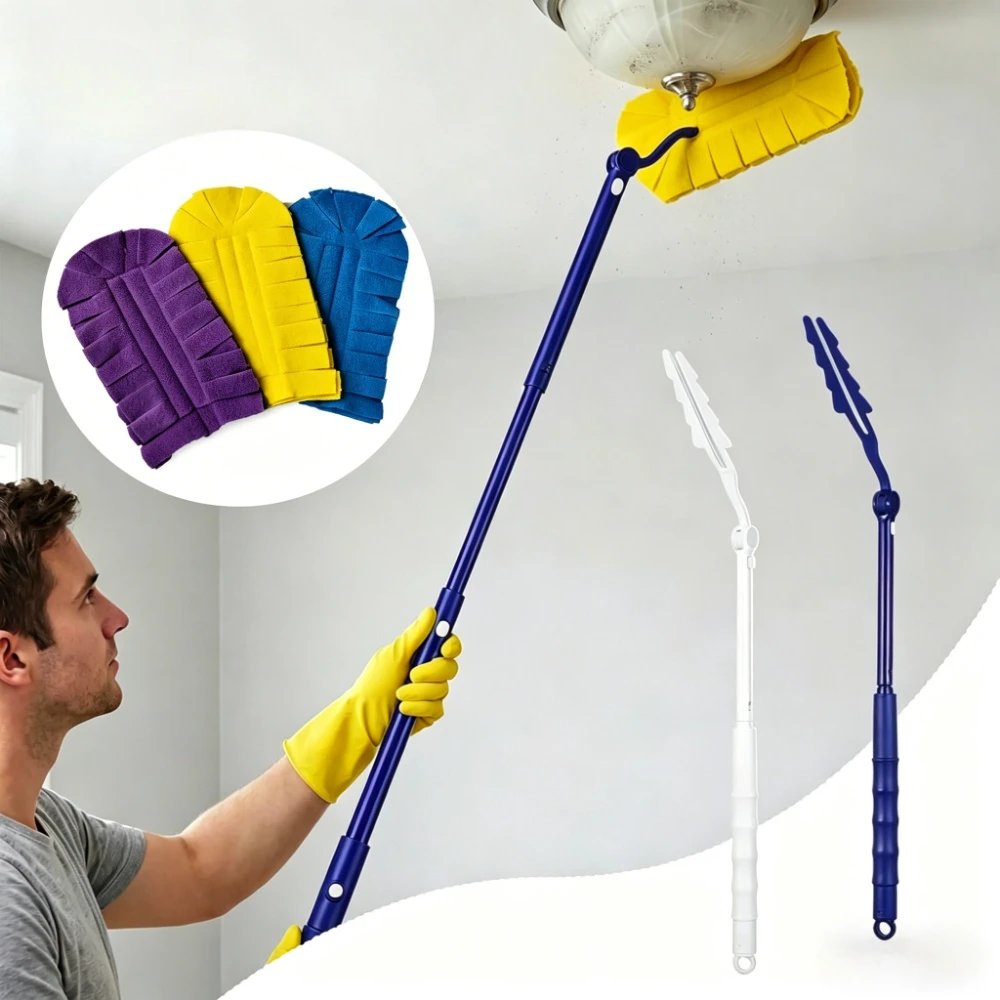Replacement Extended Handle with Duster Refill, Telescopic Pole Adjustable Length Duster Handle for Home Cleaning Accessories
Replacement Extended Handle with Duster Refill, Telescopic Pole Adjustable Length Duster Handle for Home Cleaning Accessories