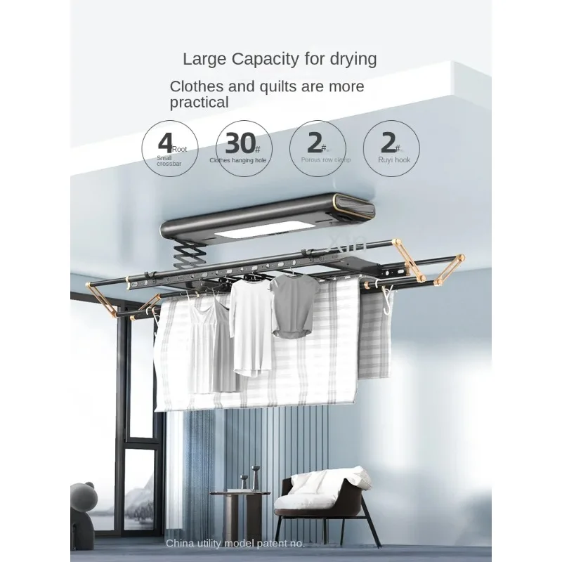 Clothes Hanger Electric Remote Control Lifting Balcony Intelligent Home Automatic Telescopic Clothes Rail Quilt Drying Rack
Clothes Hanger Electric Remote Control Lifting Balcony Intelligent Home Automatic Telescopic Clothes Rail Quilt Drying Rack