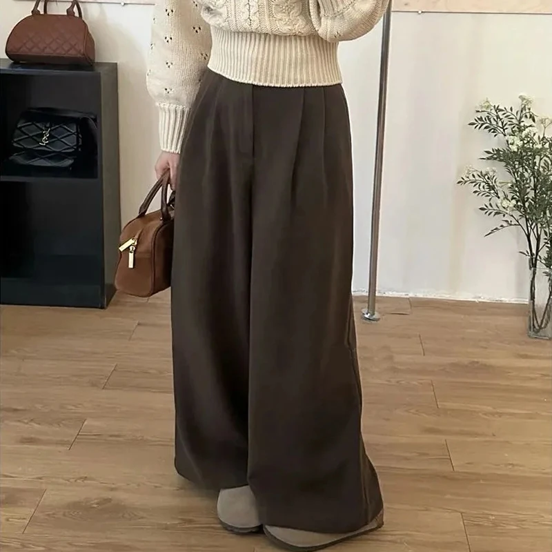 JMPRS Vintage High Waist Wide Leg Pants Women Autumn Winter Lazy Streetwear Casual Trousers Korean Harajuku Straight Pants New
JMPRS Vintage High Waist Wide Leg Pants Women Autumn Winter Lazy Streetwear Casual Trousers Korean Harajuku Straight Pants New