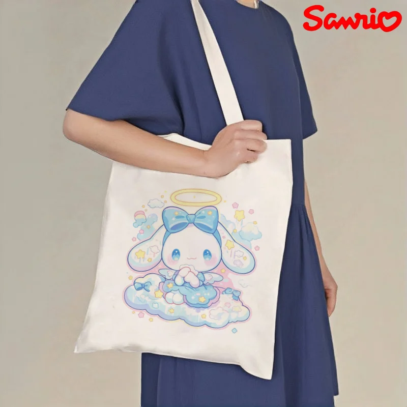 1pc Angel Cinnamoroll Print Canvas Tote Bag, Double-Sided Shoulder Shopper, Reusable Handbag
1pc Angel Cinnamoroll Print Canvas Tote Bag, Double-Sided Shoulder Shopper, Reusable Handbag