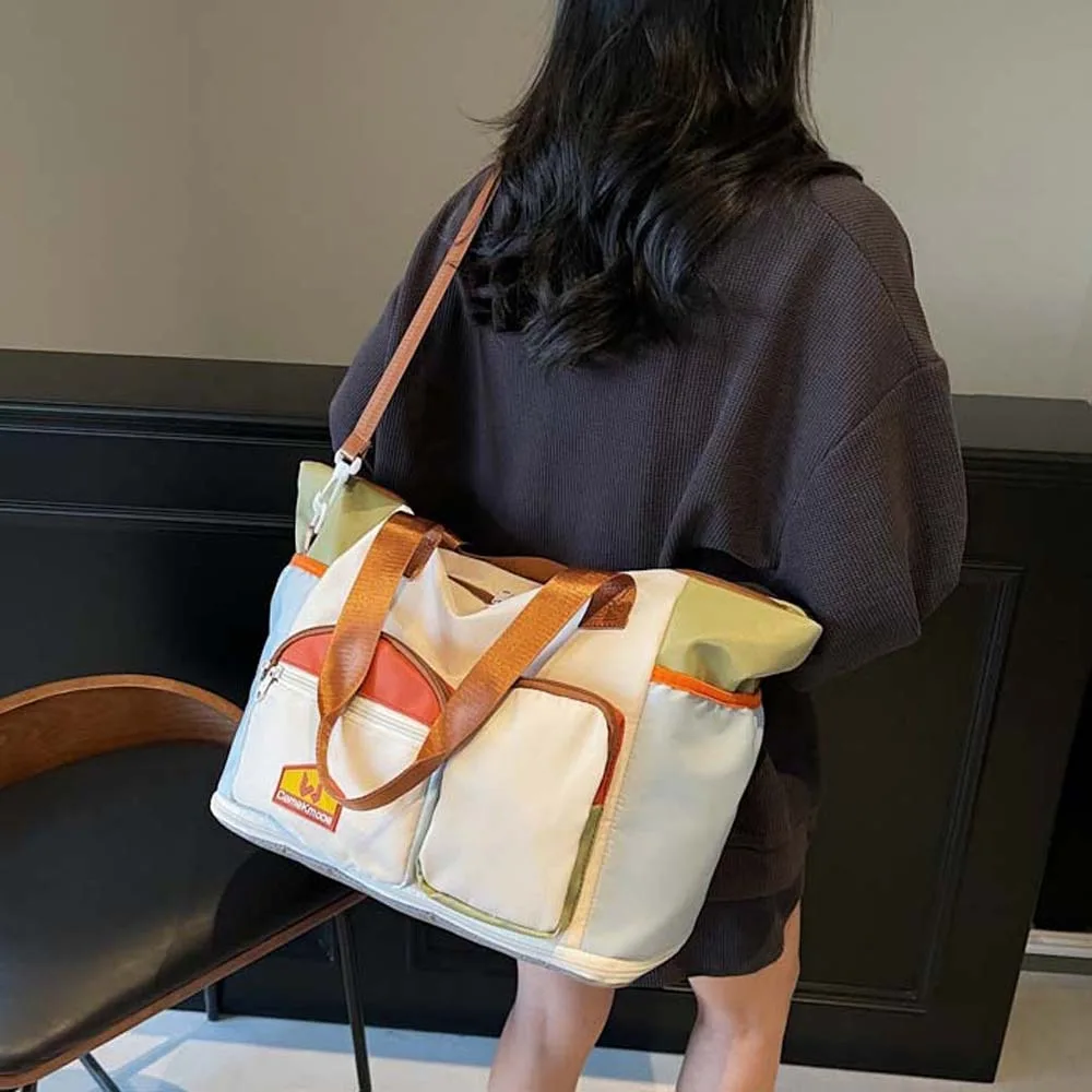 Oxford Cloth Expandable Travel Bag Yoga Pouch Foldable Large Capacity Fitness Bag Contrast Color Multi Layered
Oxford Cloth Expandable Travel Bag Yoga Pouch Foldable Large Capacity Fitness Bag Contrast Color Multi Layered